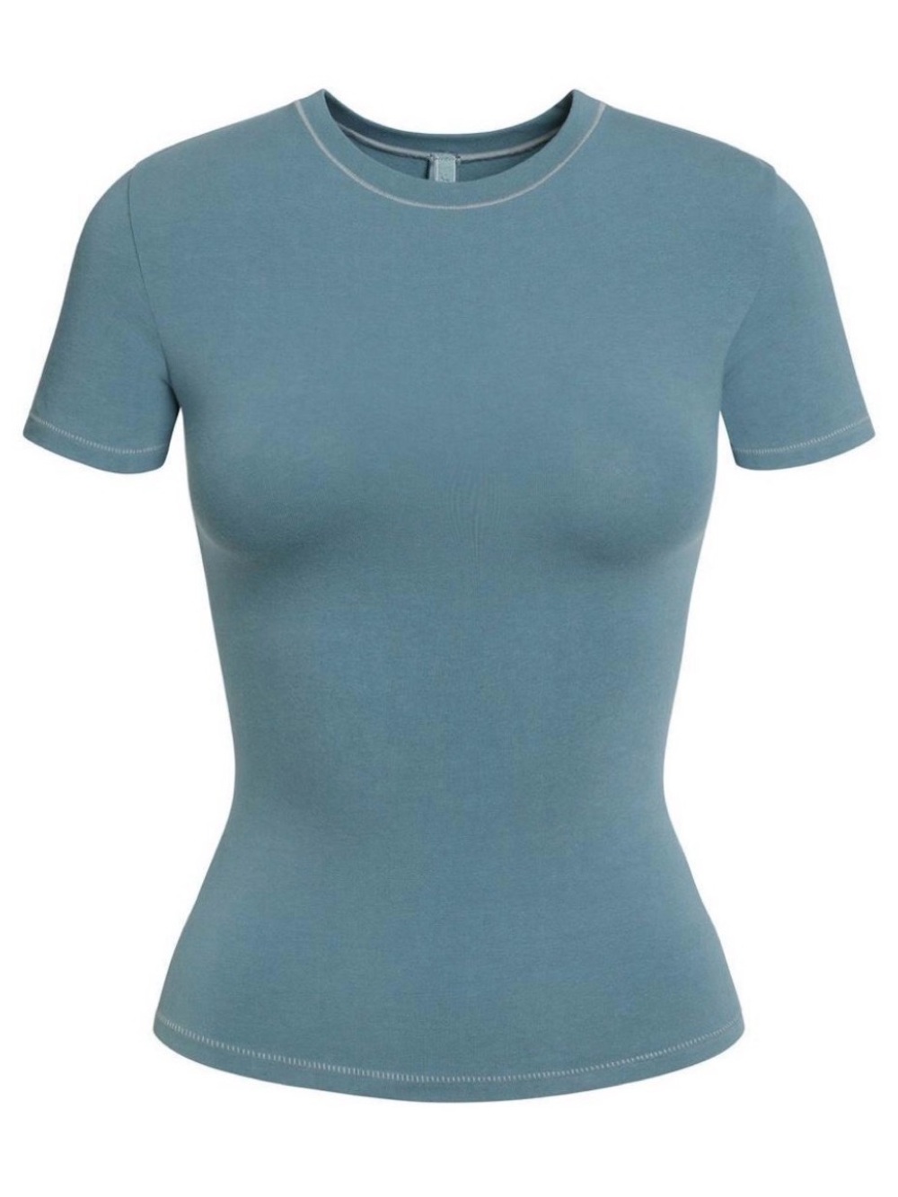 Skims fits everybody tee Crew Neck Short Sleeve Top - Dusty Blue - Picture 3 of 3